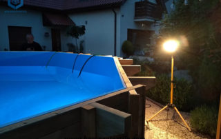 Geotextile Layer for Wooden Swimming Pool in Poland