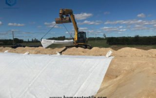 Filament Geotxtile Drainage Fabric for Cow Effluent Ponds in New Zealand