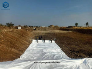 Polypropylene Geotextile Fabric for landfill Project in Laos