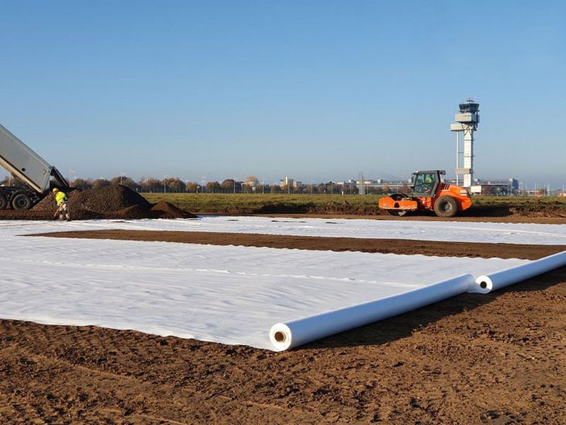 High Strength Woven Geotextile for Road Construction